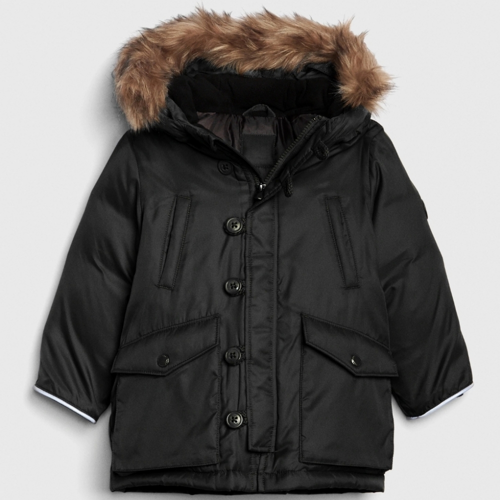 Toddler down winter puffer from The Gap,
